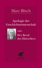 Buchcover Apologie der Geschichtswissenschaft oder Der Beruf des Historikers