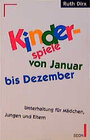 Buchcover Kinderspiele von Januar bis Dezember