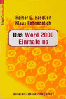 Buchcover Das Word 2000 Einmaleins