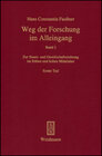 Buchcover Weg der Forschung im Alleingang