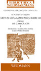 Buchcover M. Plotii Sacerdotis Artium grammaticarum libri I-II. [Probi] De Catholicis