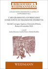Buchcover L’Ars grammatica di Prisciano come fonte di tradizione indiretta