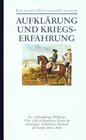 Buchcover Aufklärung und Kriegserfahrung