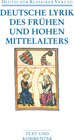 Buchcover Deutsche Lyrik des frühen und hohen Mittelalters