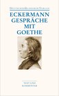 Buchcover Gespräche mit Goethe