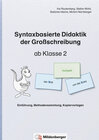 Buchcover Syntaxbasierte Didaktik der Großschreibung ab Klasse 2
