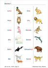 Buchcover ABC der Tiere / ABC der Tiere – Silbenkärtchen, Leseteppiche, Domino