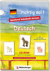 Buchcover ... richtig so!. Lernspiele für den Deutsch-Förderunterricht / ... richtig so! 1 – Lernsoftware, Einzellizenz