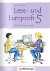 Buchcover Lese- und Lernprofi 5 – Kommentar mit Lösungen