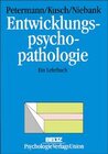 Buchcover Entwicklungspsychopathologie