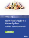 Buchcover Psychotherapeutische Hausaufgaben