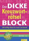 Buchcover Der dicke Kreuzworträtsel-Block Band 16