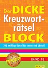 Buchcover Der dicke Kreuzworträtsel-Block Band 18