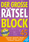 Buchcover Der große Rätselblock 45