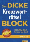 Buchcover Der dicke Kreuzworträtsel-Block Band 22