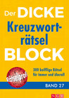 Buchcover Der dicke Kreuzworträtsel-Block Band 27