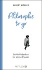 Buchcover Philosophie to go