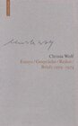 Buchcover Christa Wolf: Werkausgabe. Werkausgabe in 12 Bänden / Essays / Gespräche / Reden / Briefe 1959-1974
