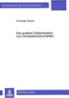 Buchcover Die auditive Diskrimination von Orchesterinstrumenten