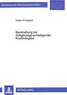 Buchcover Bankhaftung bei drittgläubigerschädigender Kreditvergabe