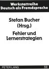 Buchcover Fehler und Lernerstrategien