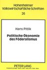 Buchcover Politische Ökonomie des Föderalismus