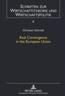 Buchcover Real Convergence in the European Union