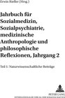 Buchcover Jahrbuch für Sozialmedizin, Sozialpsychiatrie, medizinische Anthropologie und philosophische Reflexionen, Jahrgang 2