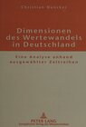 Buchcover Dimensionen des Wertewandels in Deutschland