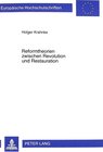 Buchcover Reformtheorien zwischen Revolution und Restauration