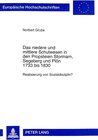Buchcover Das niedere und mittlere Schulwesen in den Propsteien Stormarn, Segeberg und Plön 1733 bis 1830