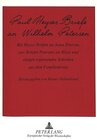 Buchcover Paul Heyses Briefe an Wilhelm Petersen