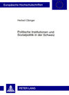 Buchcover Politische Institutionen und Sozialpolitik in der Schweiz