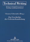 Buchcover Zur Geschichte der Gebrauchsanleitung