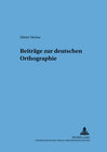 Buchcover Beiträge zur deutschen Orthographie