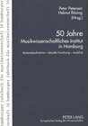 Buchcover 50 Jahre Musikwissenschaftliches Institut in Hamburg
