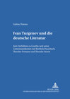 Buchcover Ivan Turgenev und die deutsche Literatur
