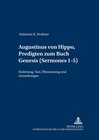 Buchcover Augustinus von Hippo, Predigten zum Buch Genesis («Sermones» 1-5)