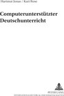 Buchcover Computerunterstützter Deutschunterricht