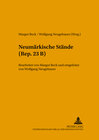 Buchcover Neumärkische Stände (Rep. 23 B)