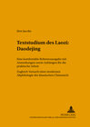 Buchcover Textstudium des Laozi: Daodejing