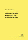 Buchcover Valenzwörterbuch kroatischer und serbischer Verben