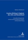 Buchcover Creative Writing in England, den USA und Deutschland