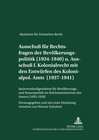 Buchcover Ausschuß für Rechtsfragen der Bevölkerungspolitik (1934-1940) und Ausschuß für Kolonialrecht zusammen mit den Entwürfen 