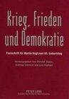 Buchcover Krieg, Frieden und Demokratie