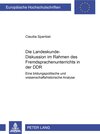 Buchcover Die Landeskunde-Diskussion im Rahmen des Fremdsprachenunterrichts in der DDR