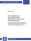 Buchcover Die Untergliederung der Bundesrepublik Deutschland in strukturierte Wirtschaftsregionen