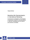 Buchcover Marketing Mix Standardisation in International Marketing