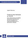 Buchcover Förderung des Interesses an Technik