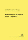 Buchcover Current Issues in Formal Slavic Linguistics